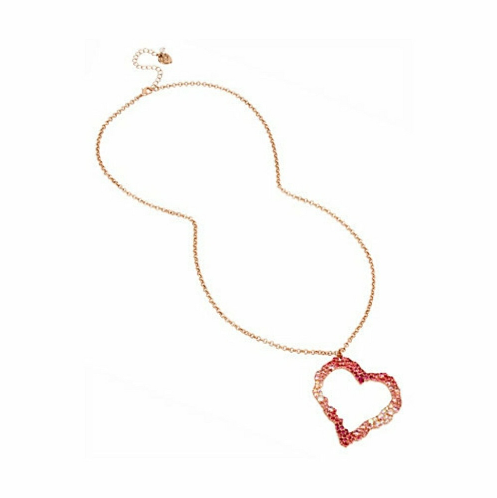 Betsey Johnson Not Your Babe Long Heart Pendant